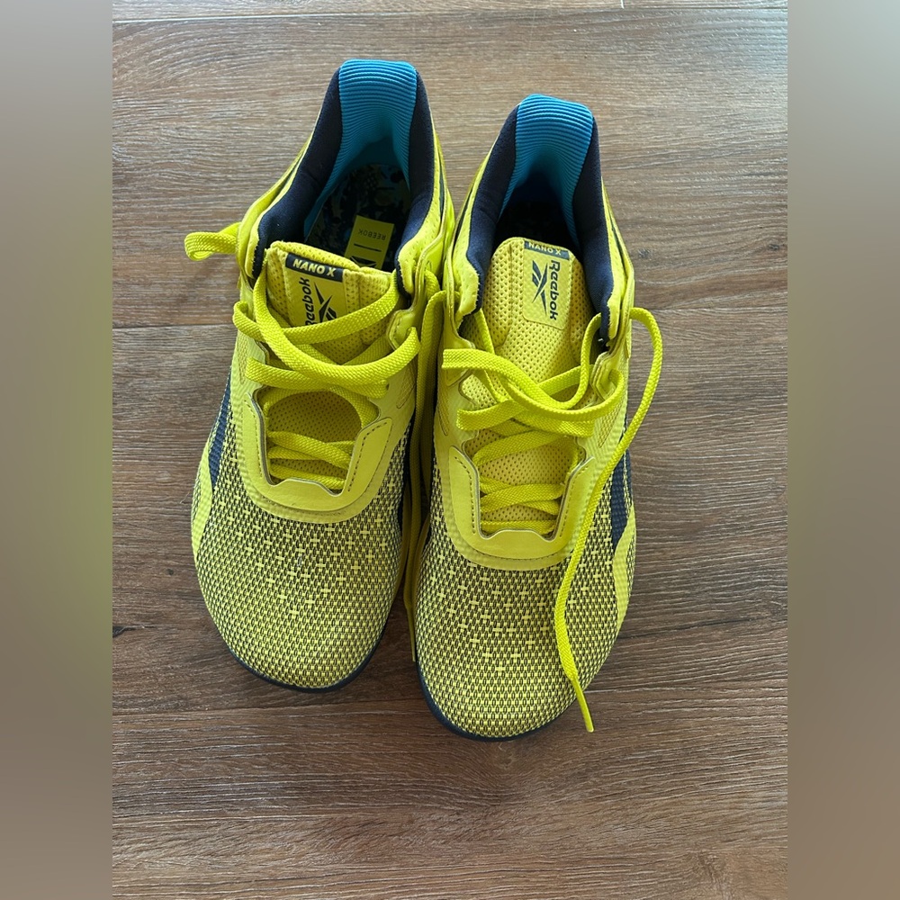 Reebok Yellow Performance Sneakers Breathable Athletic Shoes